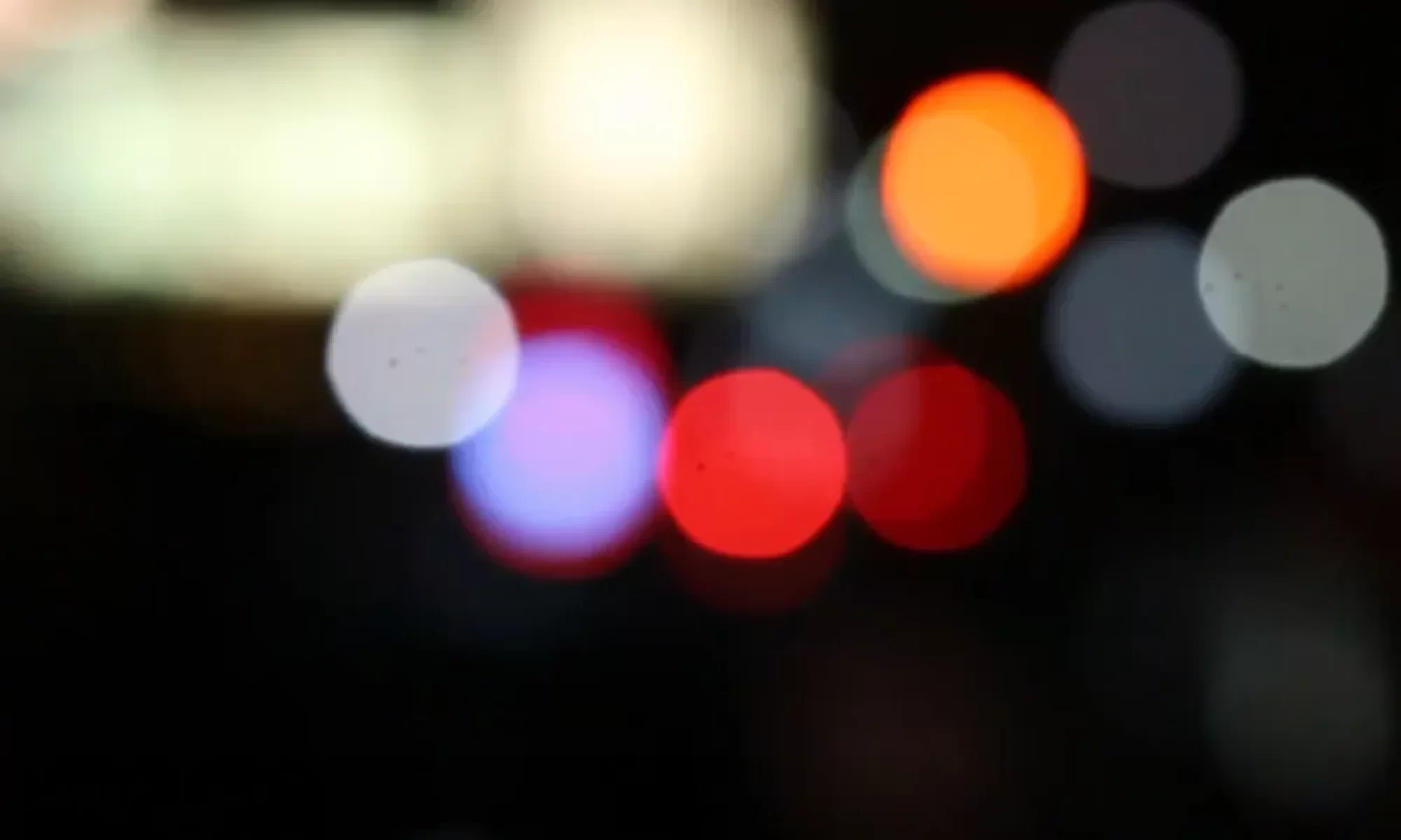 Bokeh of traffic lights